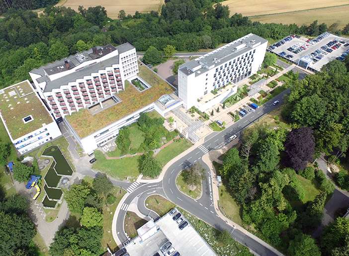 Umgestaltung und Neubauten Ruhrlandklinik in Essen, Fachklinik für Pneumologie